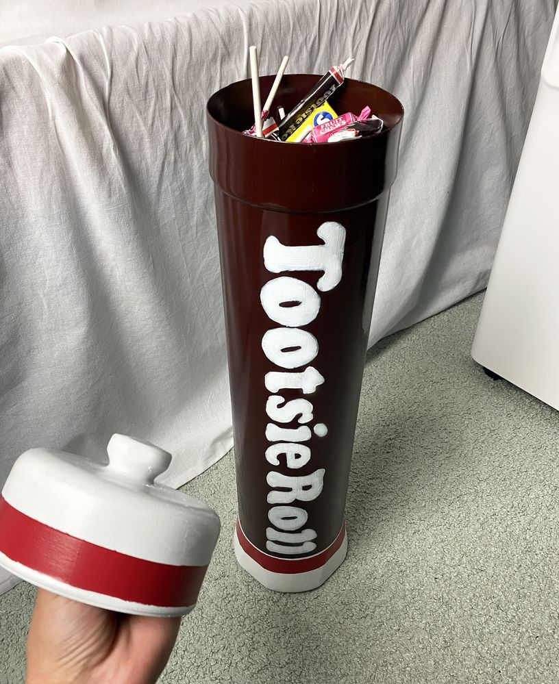 Tootsie Roll Inspired Container — after photo