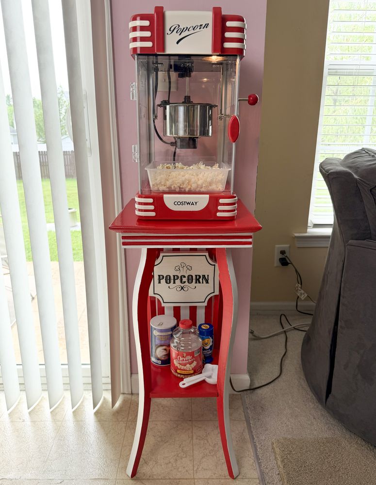 Retro Popcorn Stand — after photo