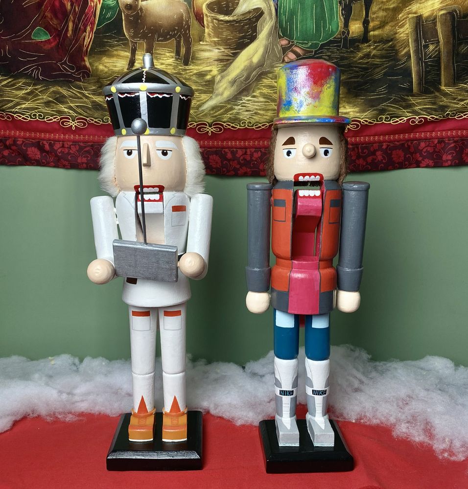 Back to the Future Inspired Nutcrackers — after photo