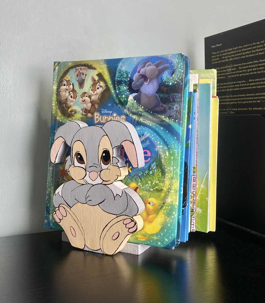 Thumper Inspired Book Holder — after photo