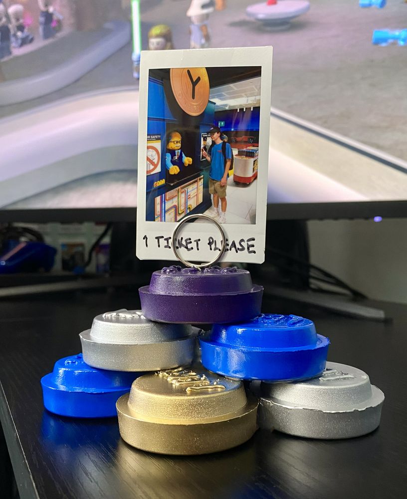 LEGO Inspired Stud Photo Holder — after photo