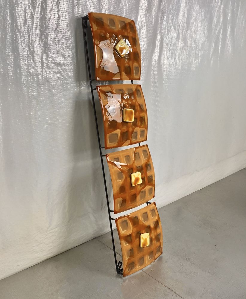 Waffle Wall Art — after photo