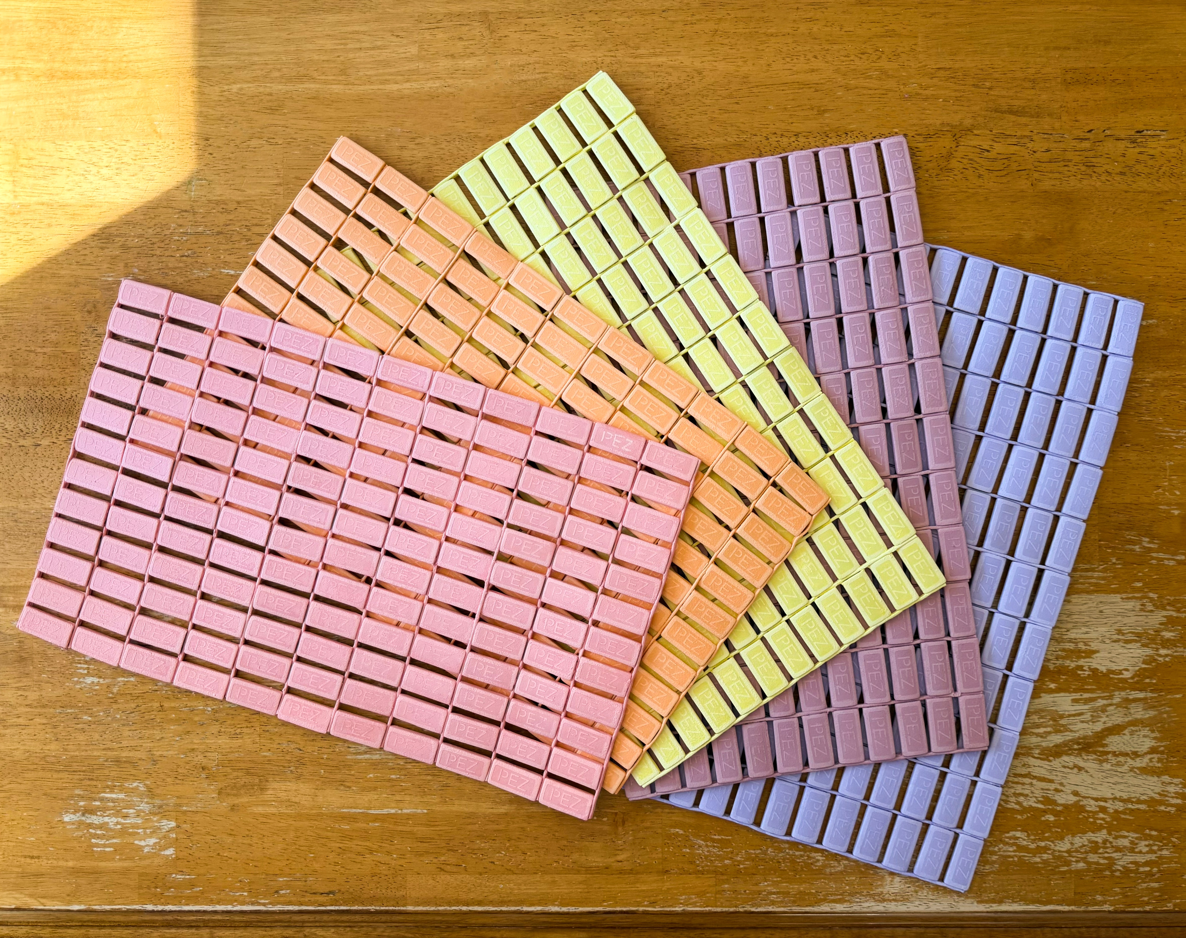 PEZ Candy Inspired Placemats — after photo