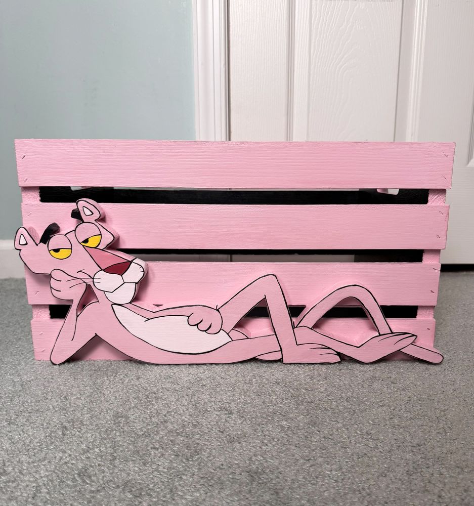 Pink Panther Inspired Crate — after photo