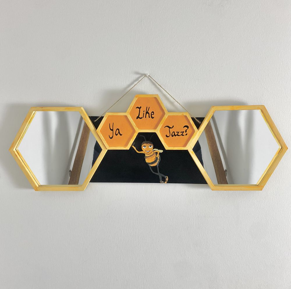 Ya Like Jazz? Bee Movie Inspired Mirror — after photo